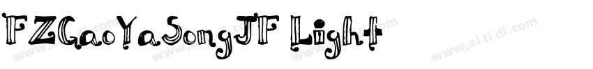 FZGaoYaSongJF Light字体转换